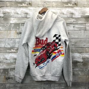 Vintage Hanes Nascar Bud Racing Hoodie Sweatshirt